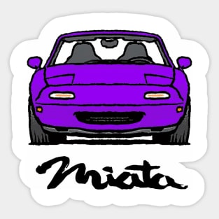 MX5 Miata NA Purple Sticker